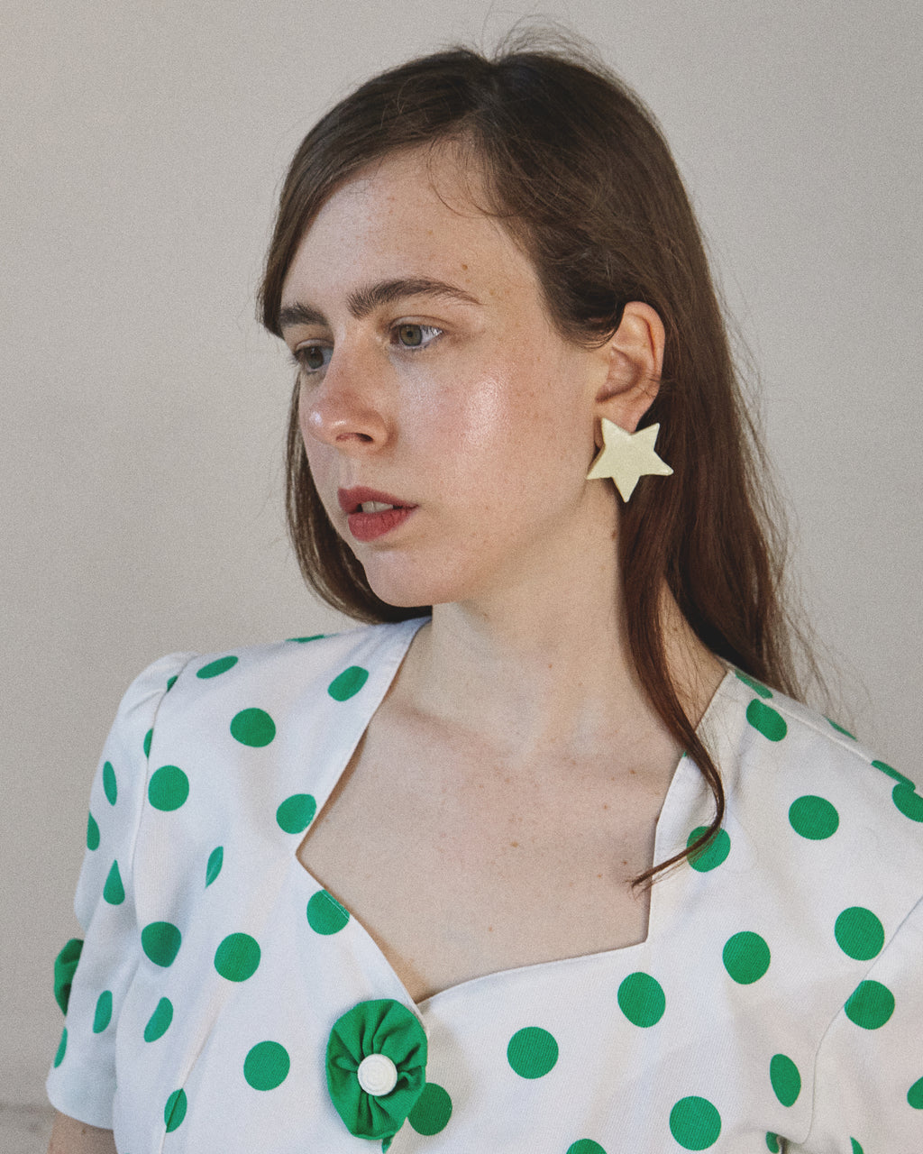 Stella Earrings Light green