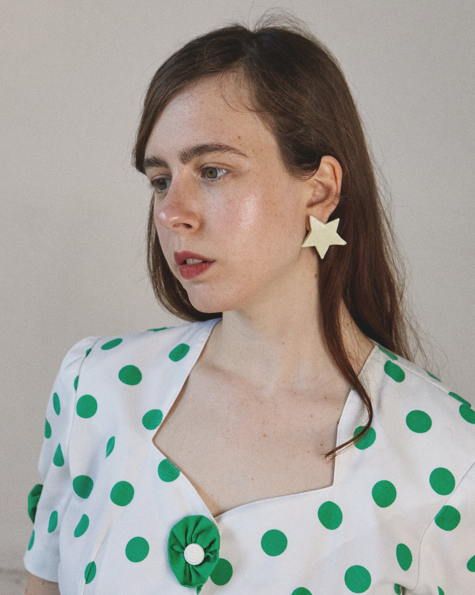 Stella Earrings Light green